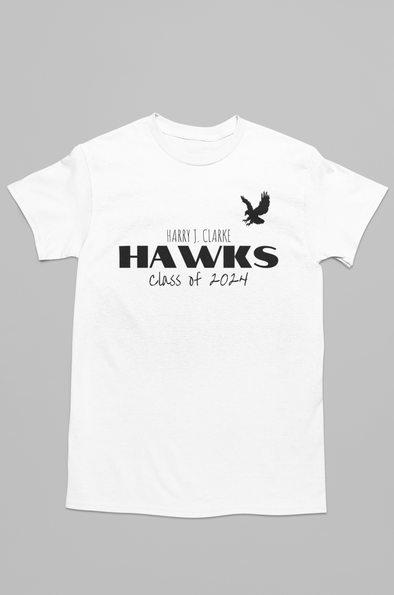 HARRY J CLARKE HAWKS Class of '24 Graduates YOUTH T-Shirt
