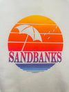 SANDBANKS Sunset with NEON Pink Split Fountain Unisex Crew Sweatshirt