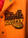 Vintage 1970's Belleville Flyers Melton wool/Leather Varsity Jacket size Men's 44