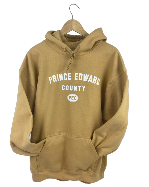 prince edward county pec oval basic line unbranded antique gold  hoodie