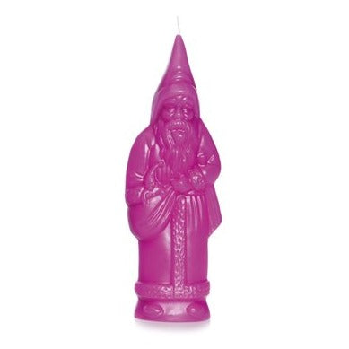 purple santa klaus german candle