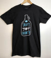 craft county pec prince edward county beer growler design on black t-shirt