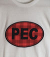 PEC OVAL Lumberjack Unisex/Men's White Modern Crew T-Shirt