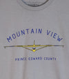 MOUNTAIN VIEW GLIDER  PEC Men's Unisex Silver Modern Crew T-shirt mountainview