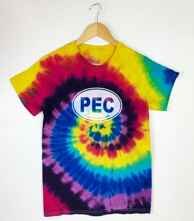 PEC OVAL KIDS YOUTH CARNIVAL TIE DYE T-shirt
