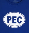 PEC OVAL Women's Royal Blue Modern Crew T-Shirt
