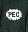PEC Oval Youth Forest Green Pullover Sweatshirt
