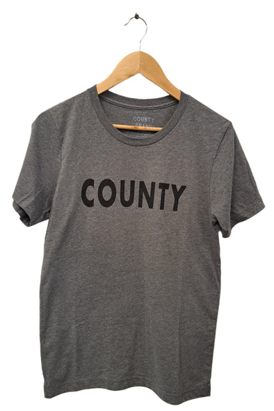 COUNTY PT Physical Training Men's / Unisex DEEP HEATHER GREY Modern Crew T-Shirt