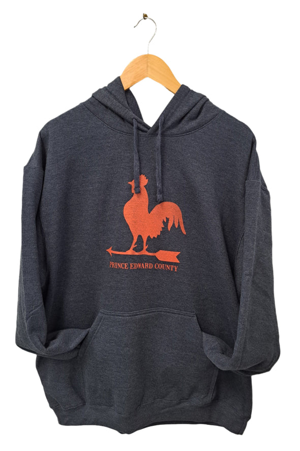 ROOSTER WEATHERVANE NAVY HEATHER Unisex Hoodie Sweatshirt