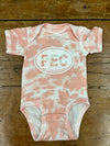 TIE DYE PEC OVAL Baby ONESIE