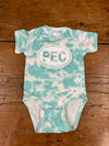 TIE DYE PEC OVAL Baby ONESIE