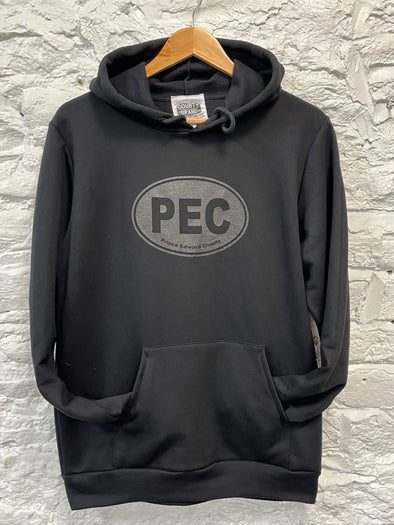 PEC Oval Hoodie BLACK Unisex Sweater MADE IN CANADA