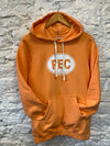PEC Oval CANTALOUPE ORANGE Unisex Hoodie Fleece Sweatshirt Pullover Sweater