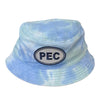 Tie Dye BUCKET HAT w/ PEC Oval Patch Adult Unisex One Size Fits Most