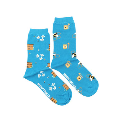 WOMEN's Bee Hive & Honey Crew Socks • Friday Sock Co