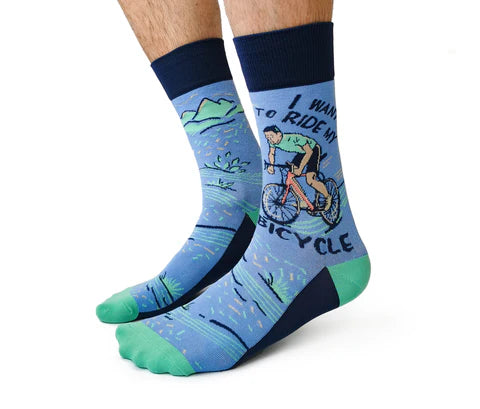Men's I Want To Ride My Bicycle by Uptown Sox