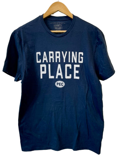 CARRYING PLACE PEC Oval Men's Unisex NAVY Modern Crew T-Shirt