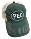 pec oval, cap, mesh back