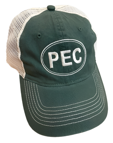 pec oval, cap, mesh back