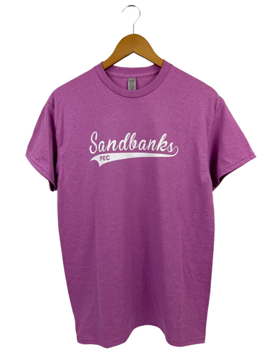 Sandbanks SWISH PEC Men's Unisex RADIANT ORCHID Purple Classic Crew T-shirt