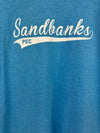 Sandbanks Swish Men's Unisex Heather SAPPHIRE Blue Modern Crew T-shirt