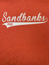 Sandbanks Swish Men's Unisex SUNSET Orange  Modern Crew T-shirt