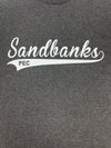 Sandbanks Swish Men's Unisex Tweed Grey Modern Crew T-shirt