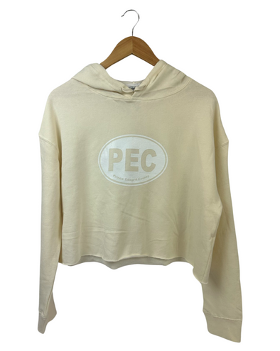 Cream sales crop hoodie