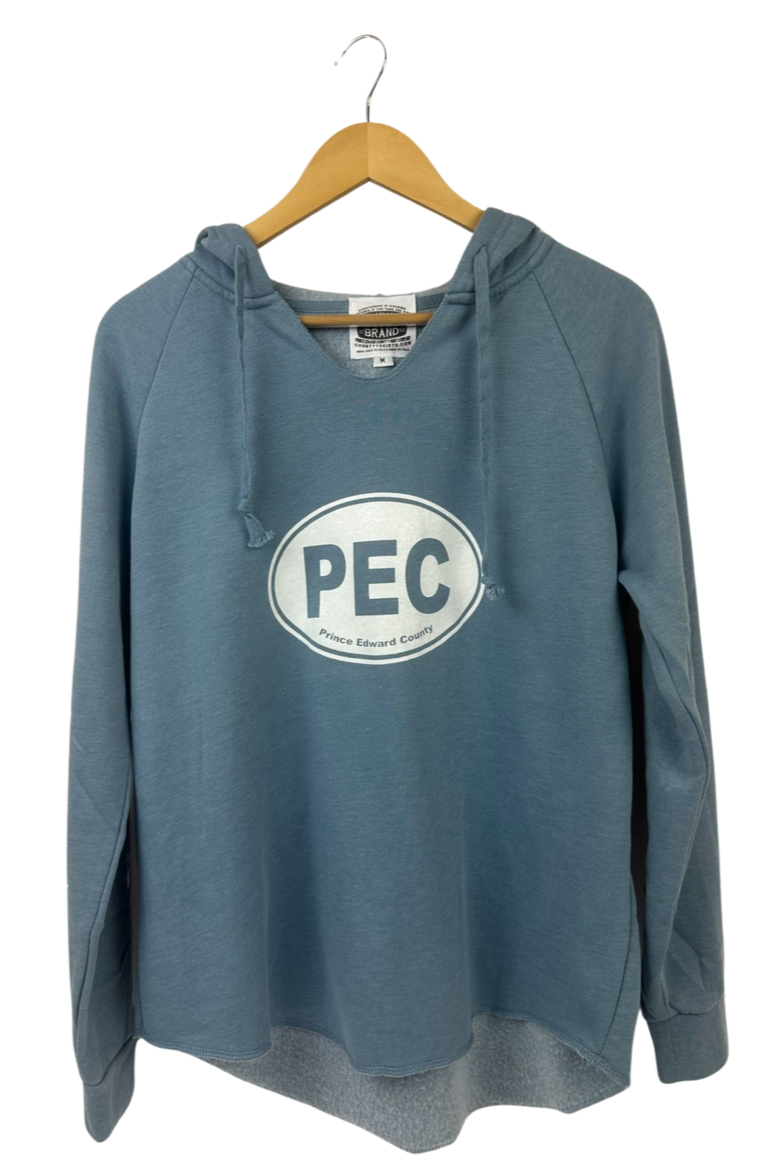 Women's PEC OVAL MISTY BLUE HOODIE SWEATSHIRT -