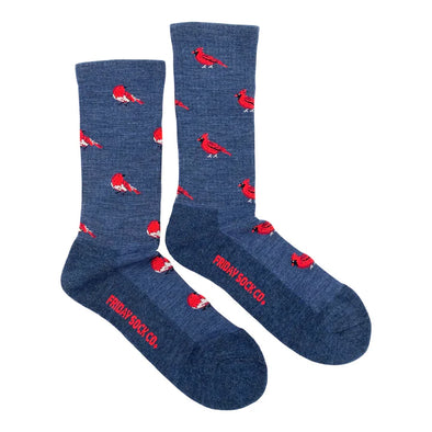 Cardinal & Robin Merino Wool Men's Mismatched Socks by Friday Sock Co