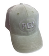 Constructed, mesh, olive green, cap 