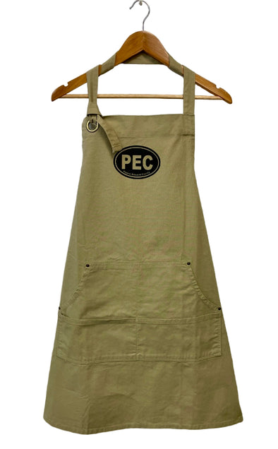 APRON PEC Oval | KHAKI | Heavy Cotton Canvas with Pockets