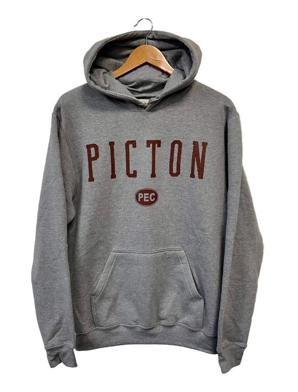 hoodie, unisex, picton, charcoal, grey, burgundy, burgundy ink 