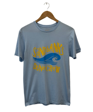 sandbanks, dune crew, tshirt, light blue 