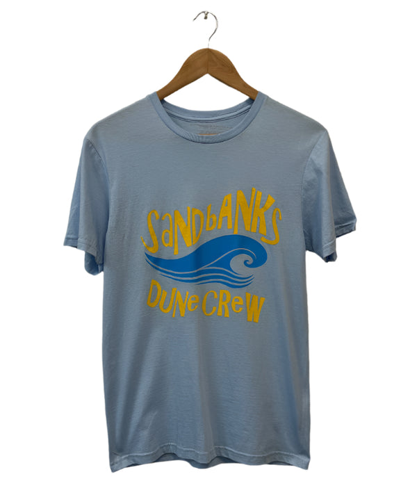 sandbanks, dune crew, tshirt, light blue 