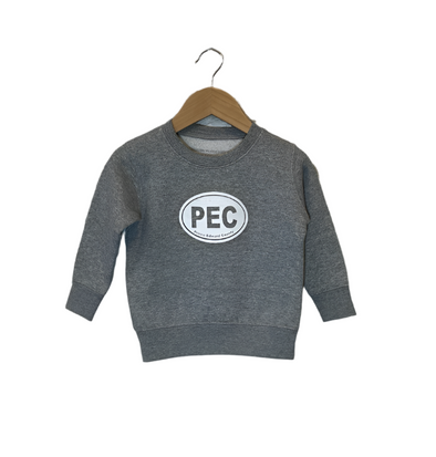 toddler, oval, crew neck, long sleeve, Grey