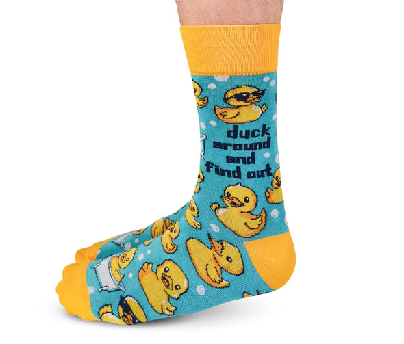 Women's Duck Around and Find Out Socks by Uptown Sox