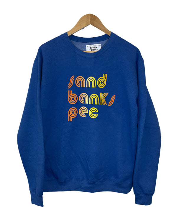 sandbanks, roller, crew neck, sweatshirt, adult, unisex