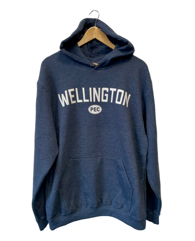 wellington, unisex, hoodie, navy, navy blue, navy heather,