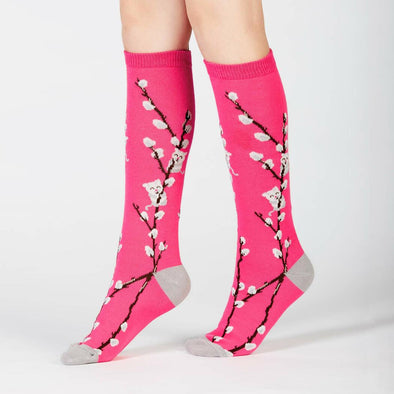 Kitty Willows Youth Knee High Crew Socks • SOCK IT TO ME