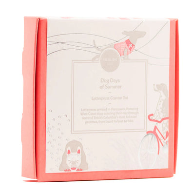 DOG DAYS COASTER SET by Porchlight Press