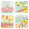 DOG DAYS COASTER SET by Porchlight Press
