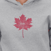 MAPLE LEAF HOME Design on YOUTH Pullover Fleece Hoodie Sweatshirt in RED OR ATHLETIC GREY • MADE IN CANADA