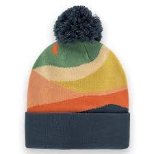 POM POM HORIZON LANDSCAPE Beanie Toque Hat
