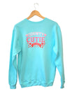 County Cutie AQUA BLUE Unisex Crew Sweatshirt Double-Sided Print