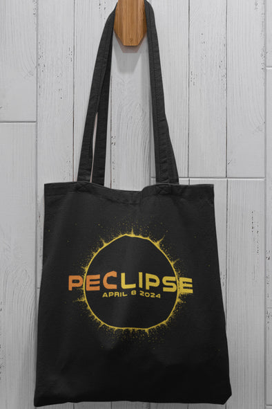 pec prince edward county peclipse eclipse design on black tote bag