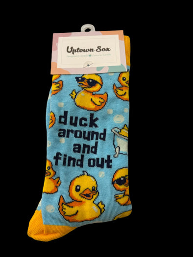 Duck Around and Find Out Socks by Uptown Sox
