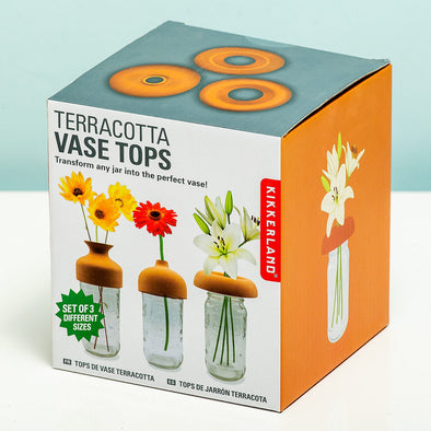Terracotta Vase Tops by Kikkerland