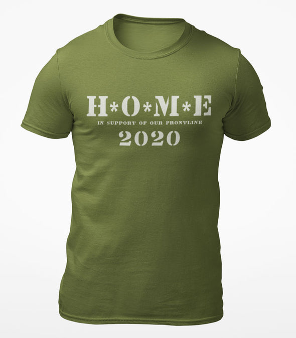 MASH HOME WAR FLATTEN THE CURVE! COVID-19 T-shirt Fundraiser Isolation Quarantine Mask Clothing PEC