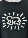 Keith Haring original Pop Shop 80's / 90's screen print t-shirt radiant baby & dog Size XL